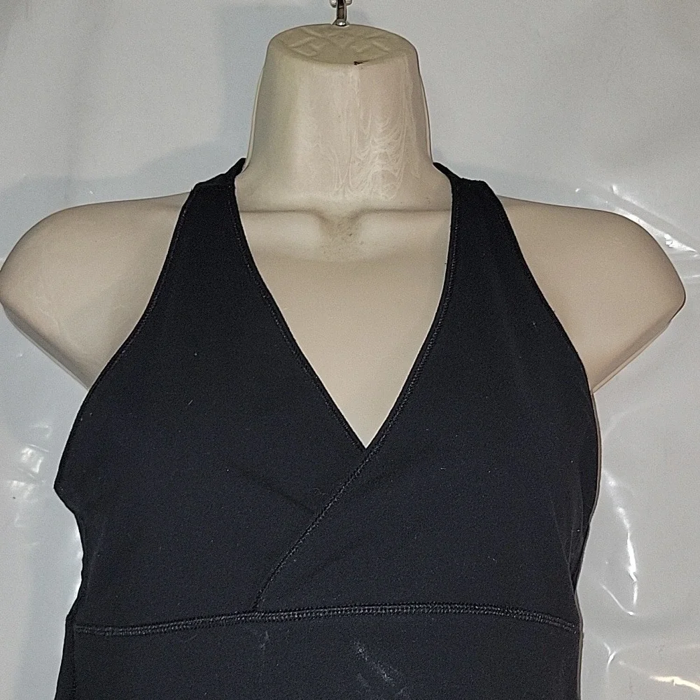 Lululemon‎ Halter Tank Top Yoga Athletic Workout Black Racerback Size Unknown